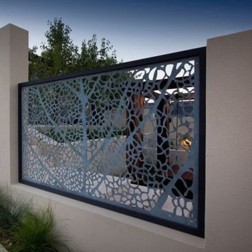 exterior metallic fence painting